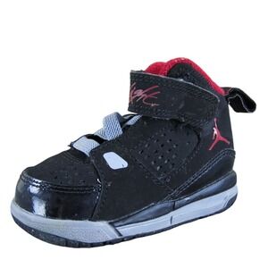 Jordan Boys Sneaker Flight Sz T 3 Medium Black Synthetic Hook & Loop